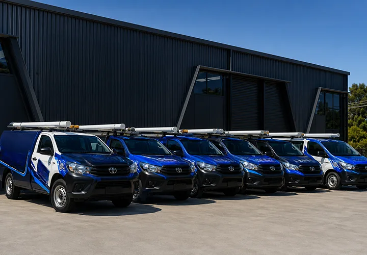 The van fleet that covers Terrey Hills